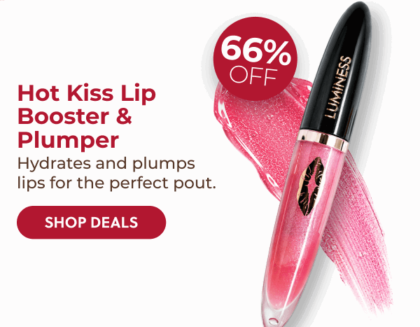 HOT KISS LIP PLUMPER: Plump and hydrate your lips with a glossy finish that lasts through every celebration.