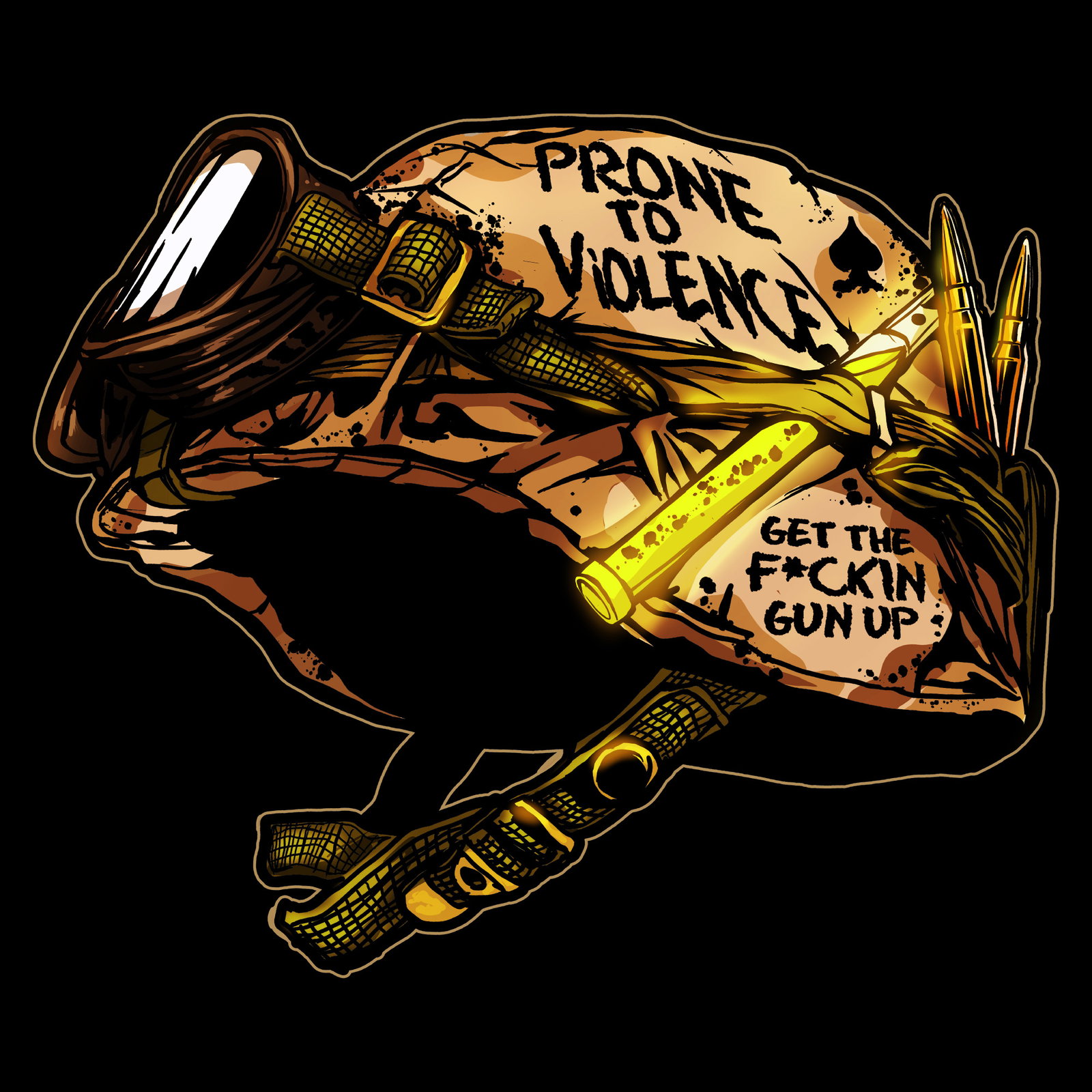 Prone To Violence T-Shirt - Black