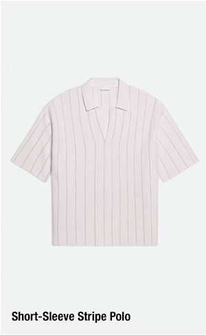 Short-Sleeve Stripe Polo