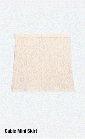 CABLE MINI SKIRT