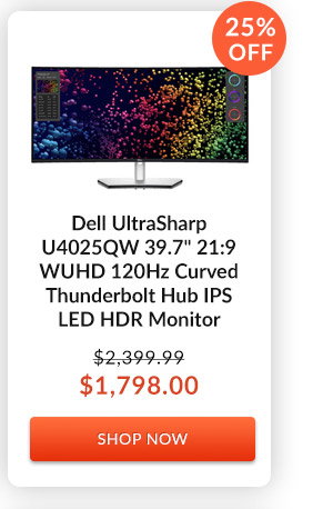 Dell UltraSharp U4025QW 39.7inches 21:9 WUHD 120Hz Curved Monitor