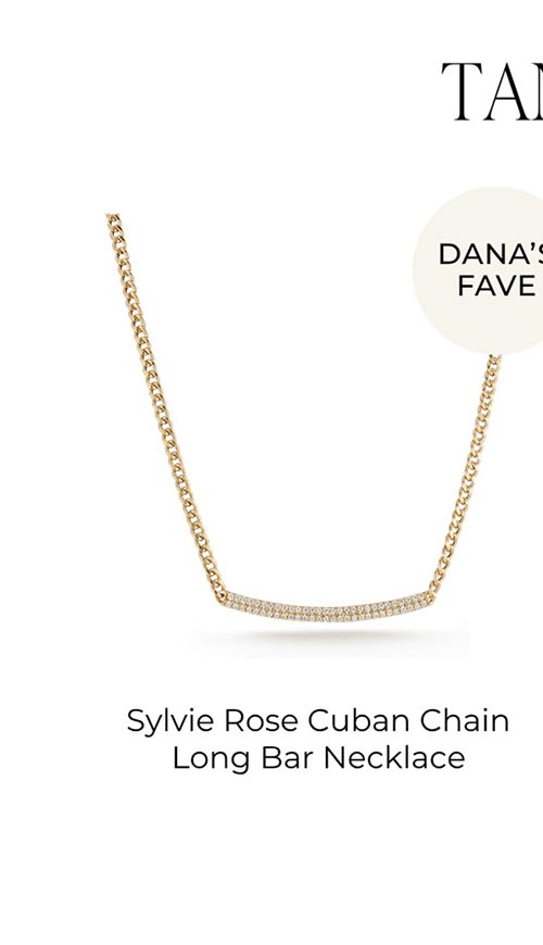 DANA'S FAVE | Sylvie Rose Cuban Chain Long Bar Necklace