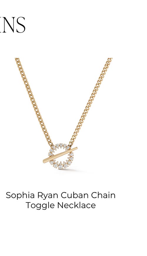 Sophia Ryan Cuban Chain Toggle Necklace