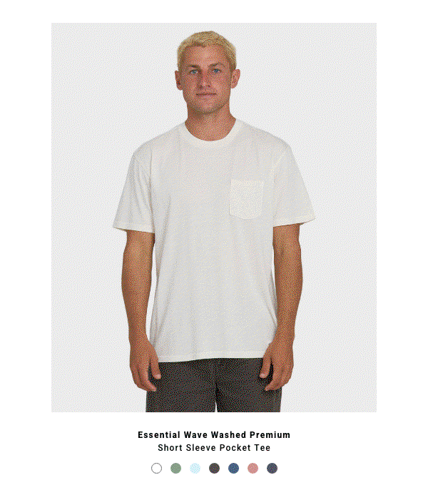Wave Washed Pocket Tee Gif
