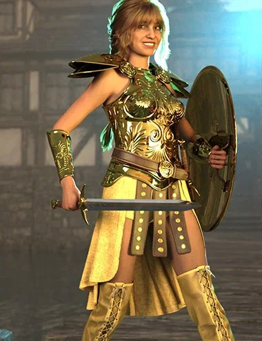 dForce Battleborn Outfit for Genesis 9 and 8 Female