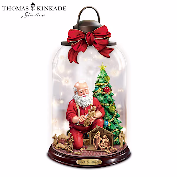 Thomas Kinkade Christmas Lantern With Lights And Narration