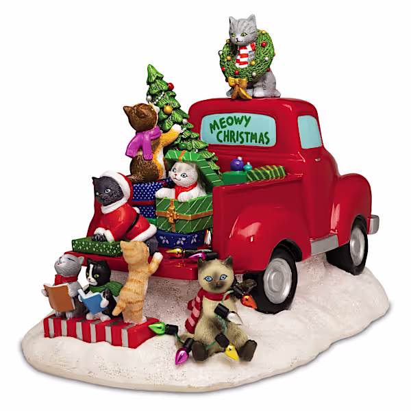 Meowy Christmas Figurine