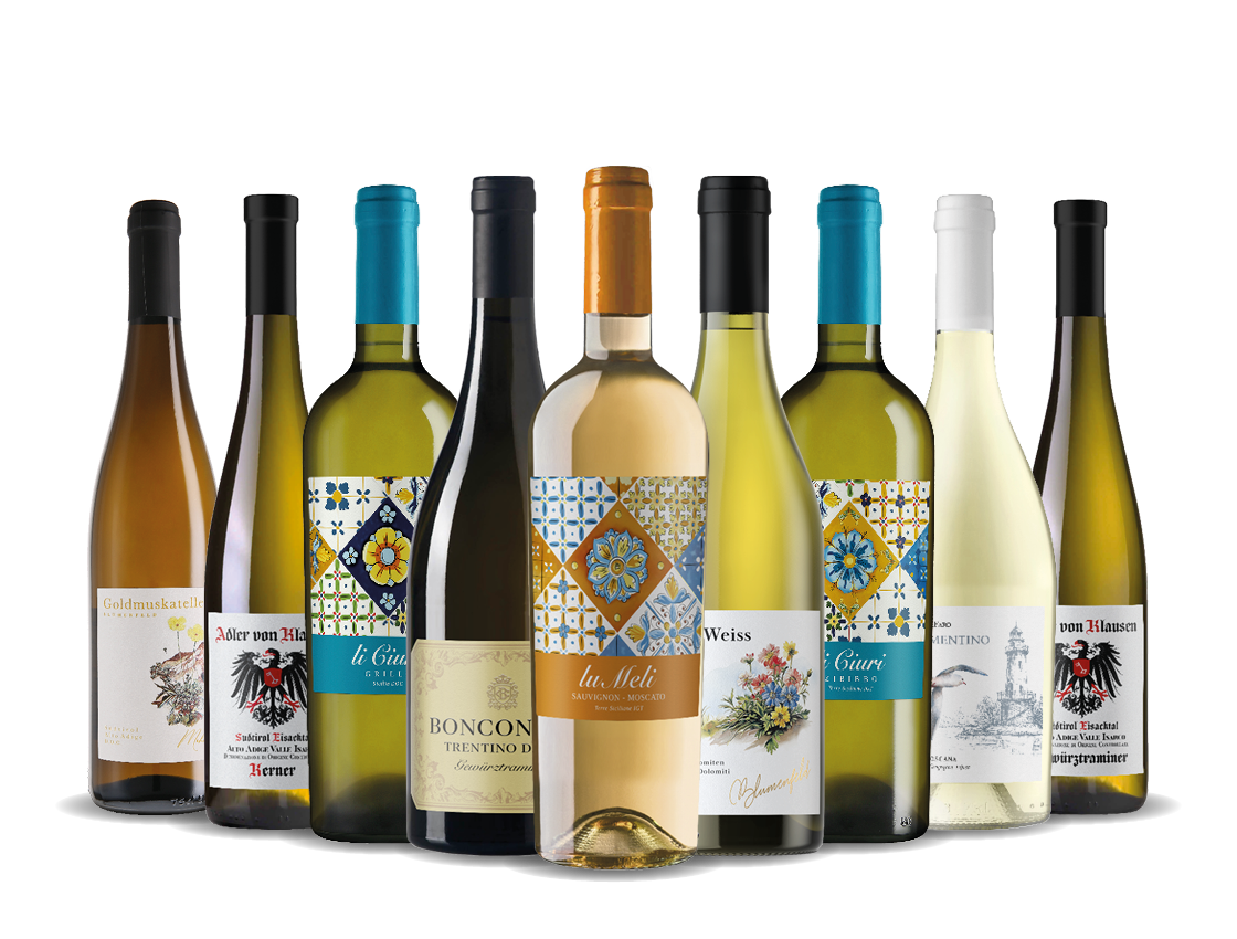 Scopri i vini bianchi profumati, 9 bottiglie