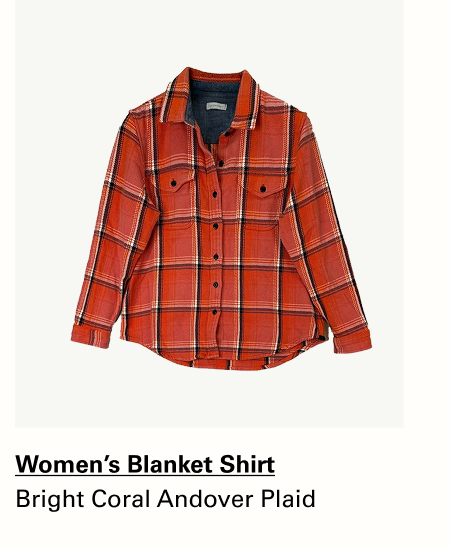 Bright Coral Andover Plaid