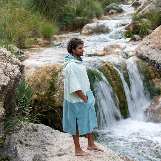 Original Poncho Towel Changing Robe - Turquoise Teal / Pacific Teal