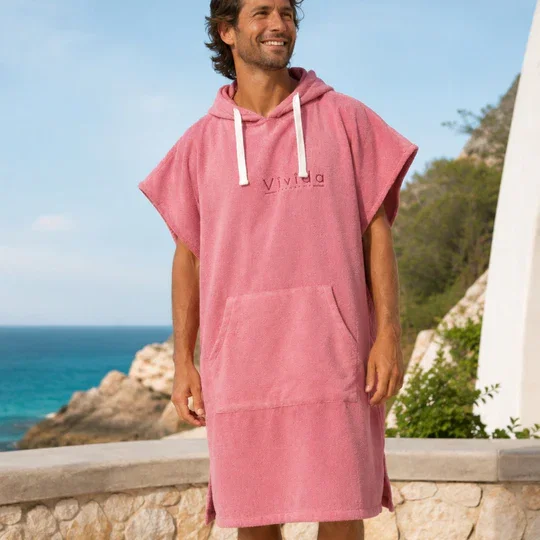Essential Poncho Towel Changing Robe - Blossom Pink