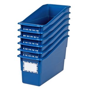 Image of Really Good Stuff® Durable Book and Binder Holder- 6 Pack-Navy Blue