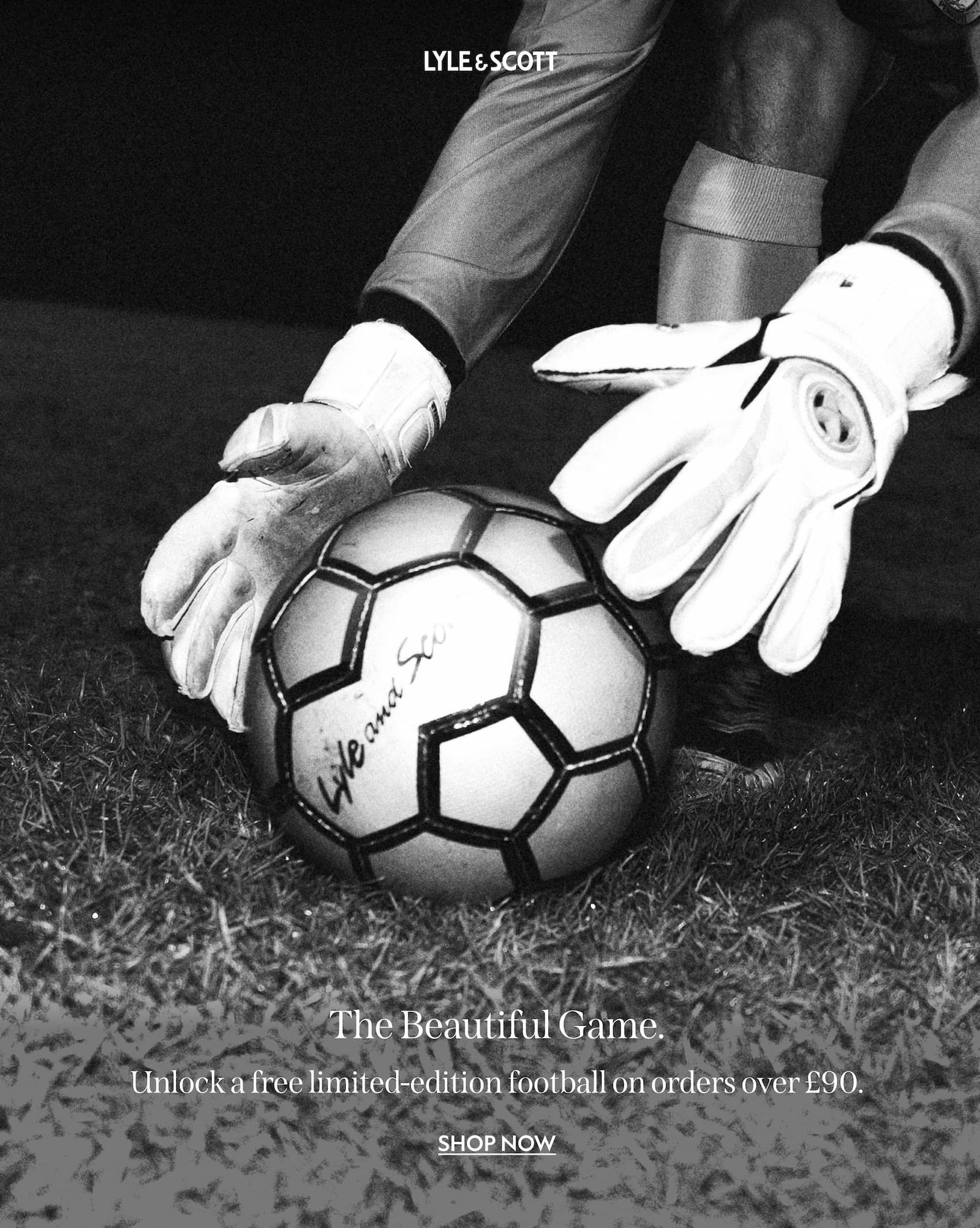 Limited-edition Lyle & Scott football
