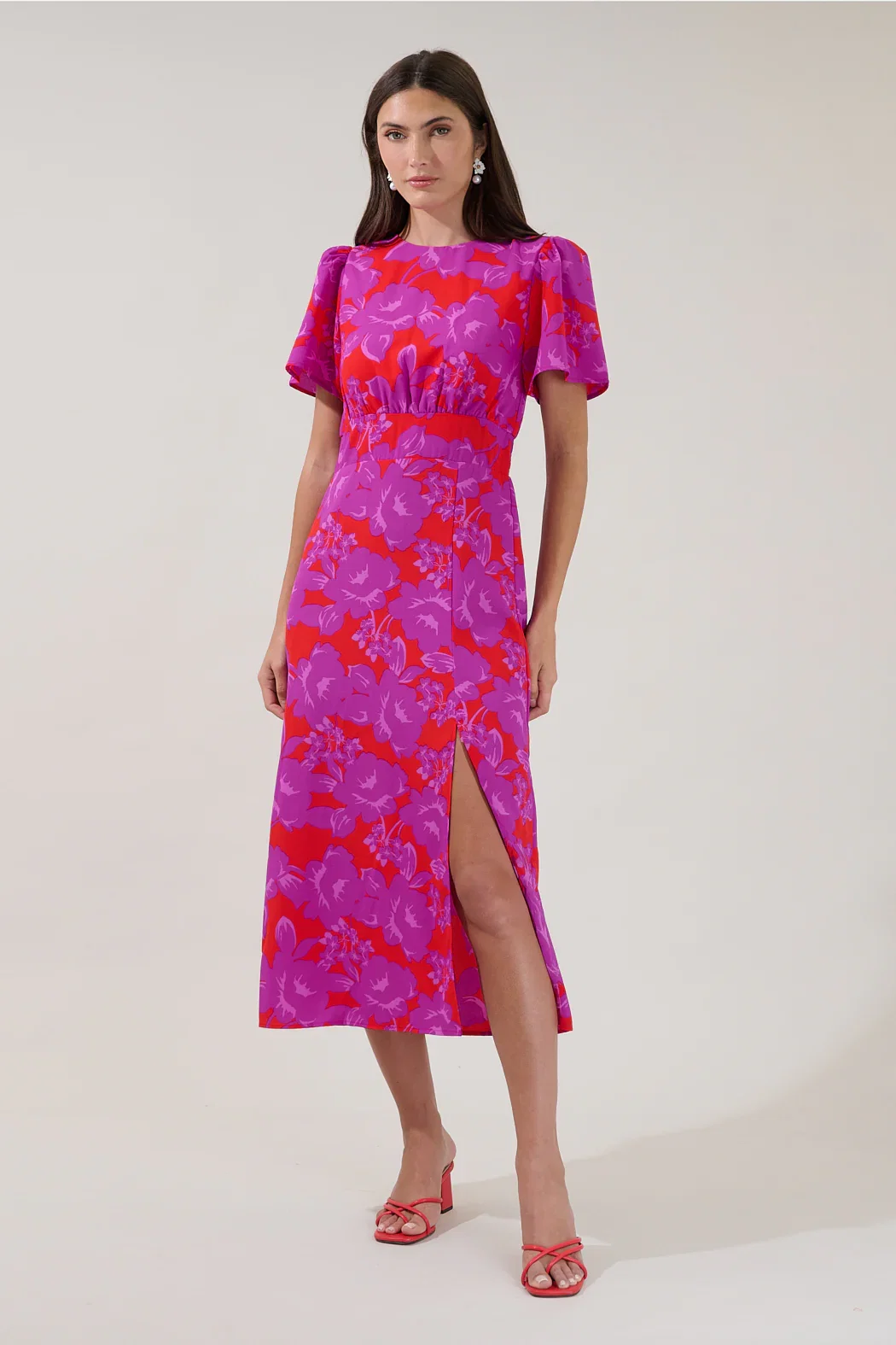 Image of Bloom Midi Dress Sandrie Floral