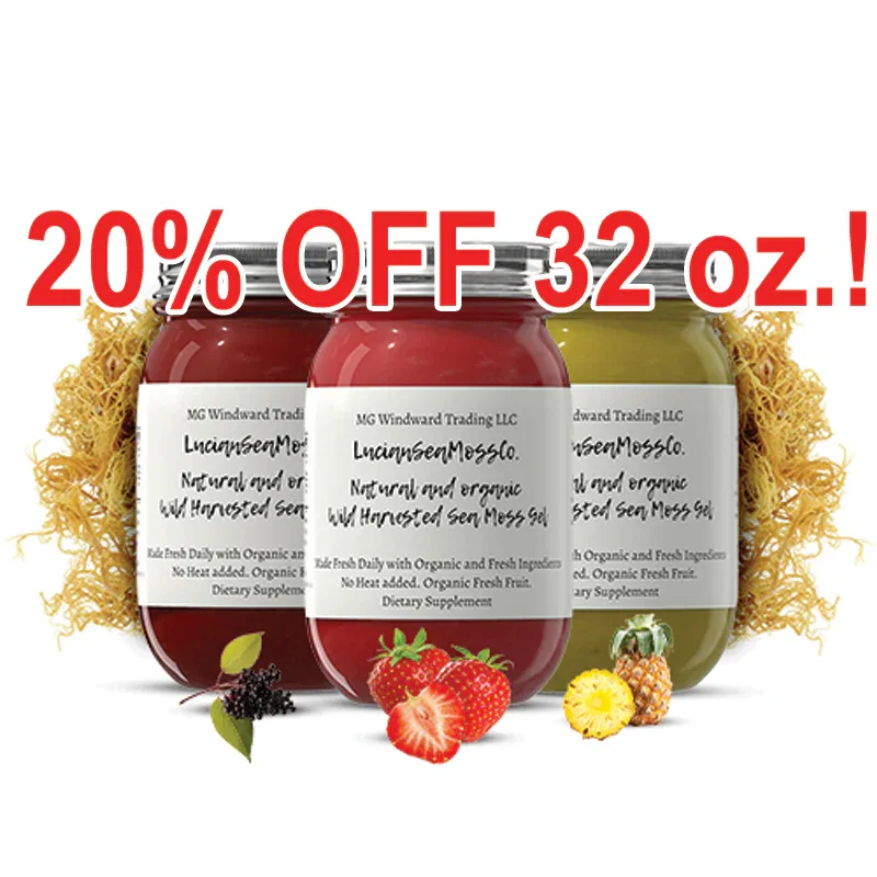 Image of Organic Fruit Infused BEST SELLER Sea Moss Gel Bundle