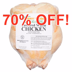 Image of Whole Pastured Chicken - approx. 3.5 lbs. each (12-chicken minimum)