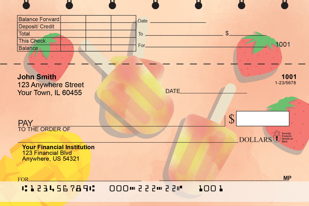 Image of Tasty Treats Top Stub Checks