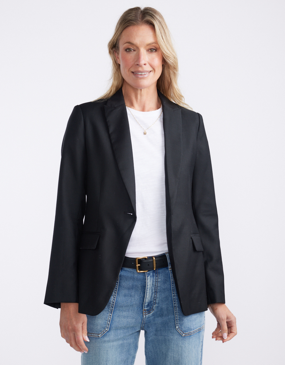 Classic Wool Blazer - Black