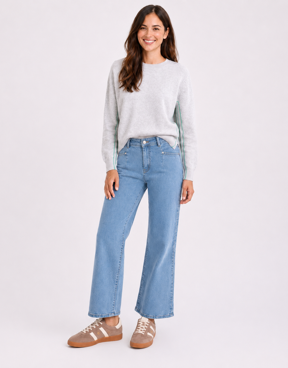 Sophia Cropped Stretch Jean - Light Wash