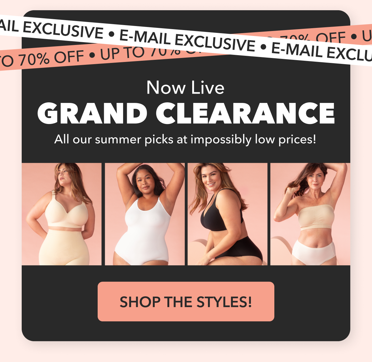 Now Live GRAND CLEARANCE