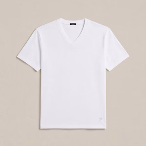 Pima Reserve V-Neck in White