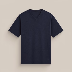 Pima Reserve V-Neck in Navy