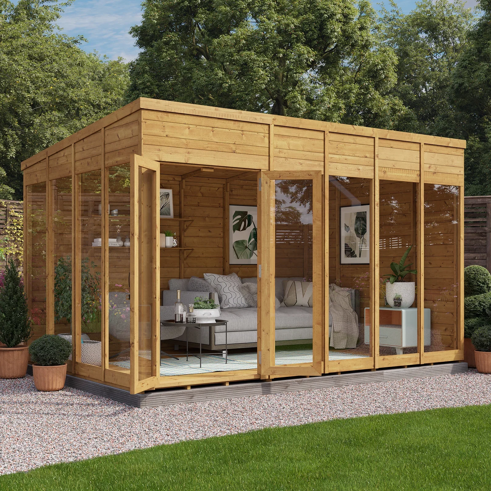 Image of BillyOh Bella Tongue and Groove Pent Summerhouse