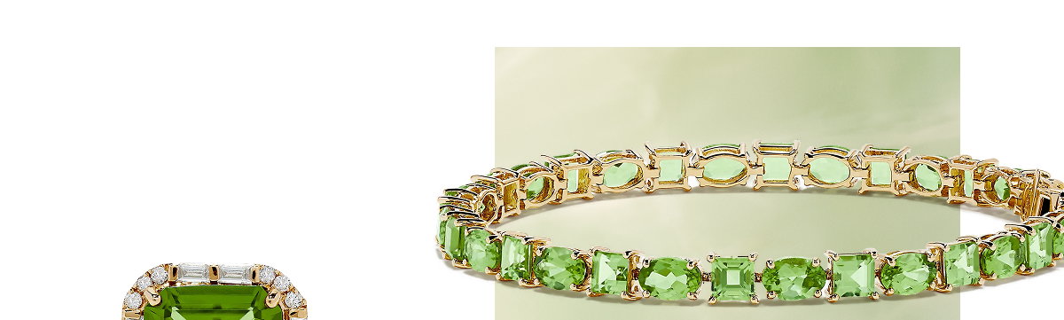 14K Yellow Gold Peridot Tennis Bracelet 13.50 TCW