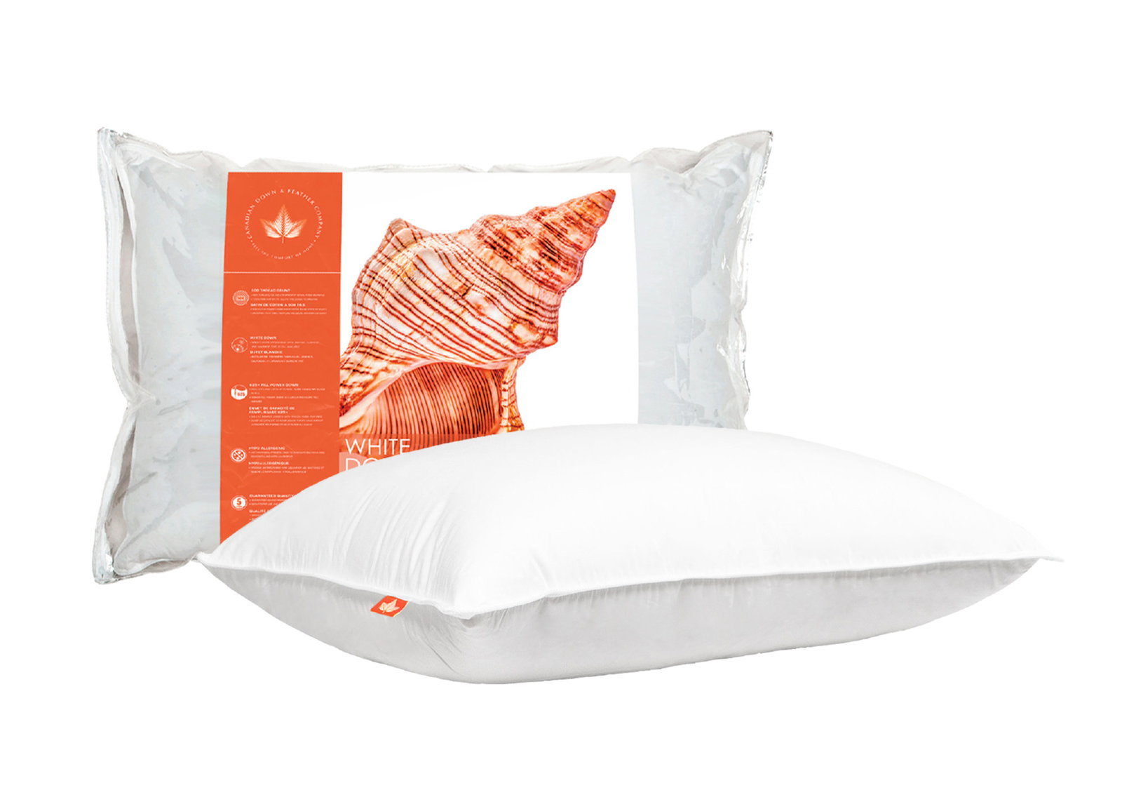625 Loft White Down Pillow