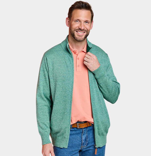 Pegasus Luxury Yarn Zip Cardigan - MD468