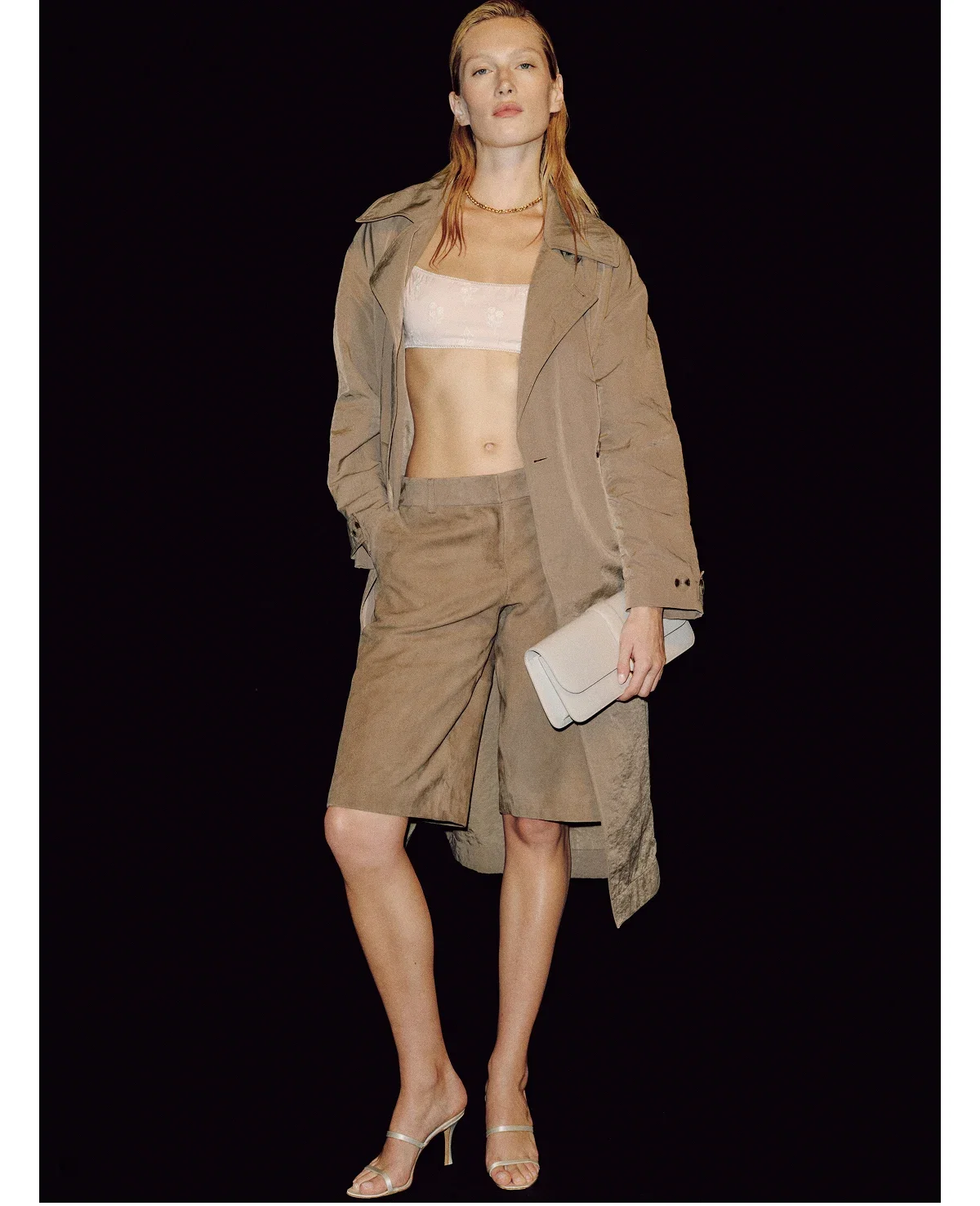 Veda Gisele Leather Low Rise Bermuda Short
