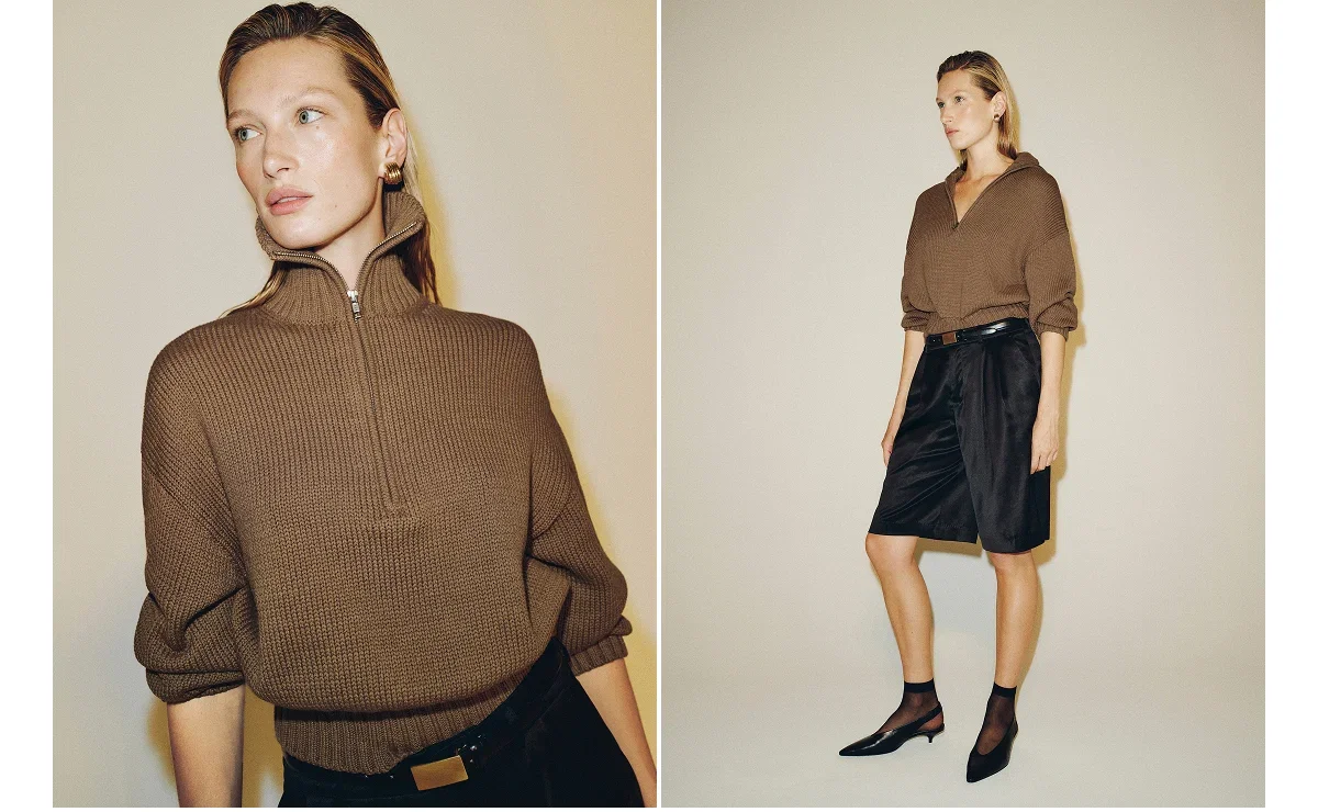 Barney Cotton Quarter-Zip Sweater