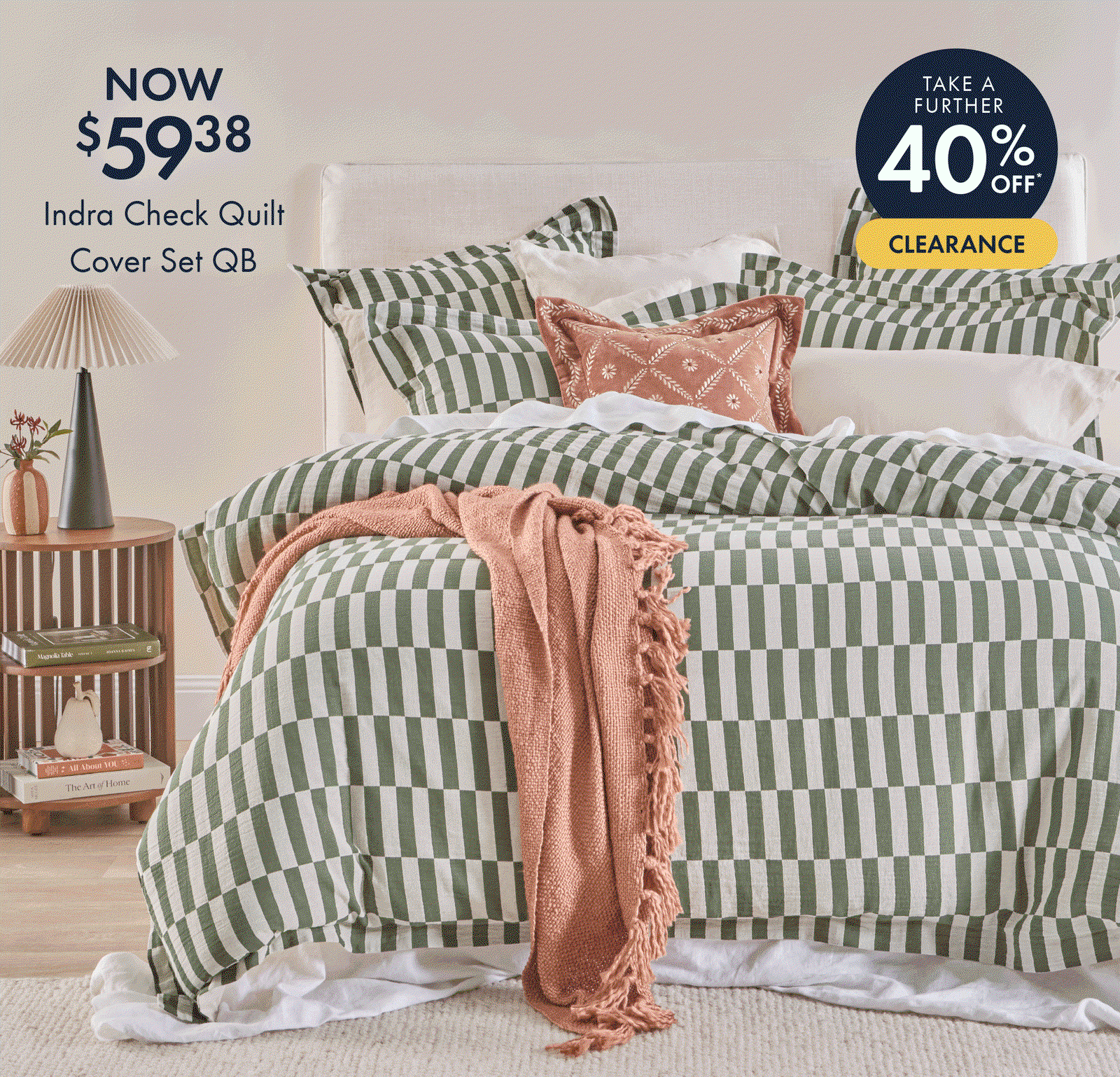 Take a further 40% off clearance