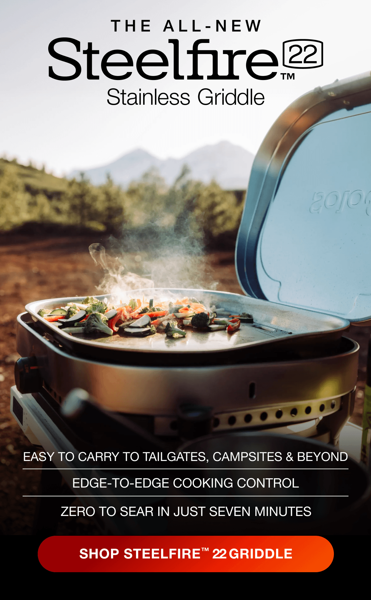 Steelfire 22 Stainless Griddle