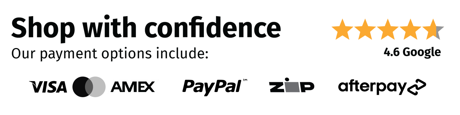 Shop with Confidence!