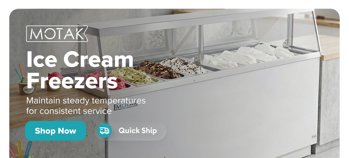MoTak Quick Ship Ice Cream Dipping Cabinets