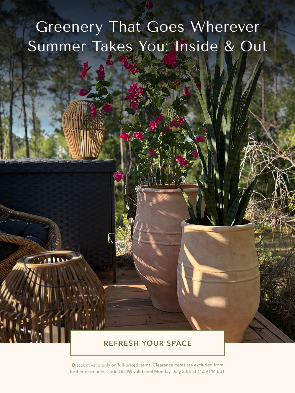 Greenery That Goes Wherever Summer Takes You: Inside & Out