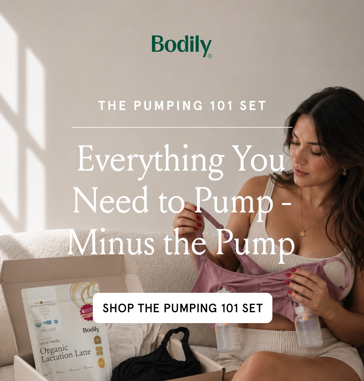 The Pumping 101 Set. Everything you need to pump - minus the pump