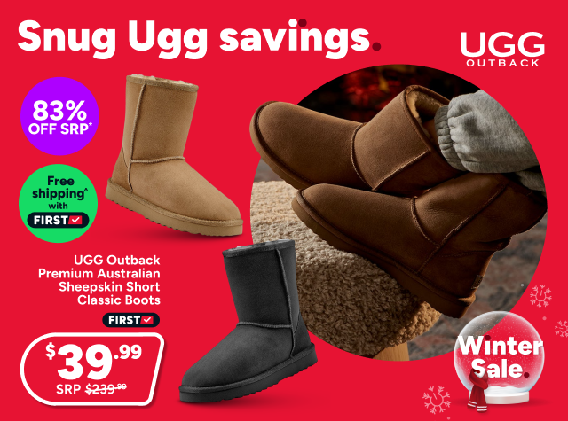 UGG Outback Premium Australian Sheepskin Short Classic Boot