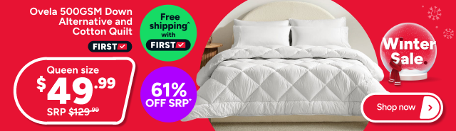 Ovela 500GSM Down Alternative and Cotton Quilt (Queen)
