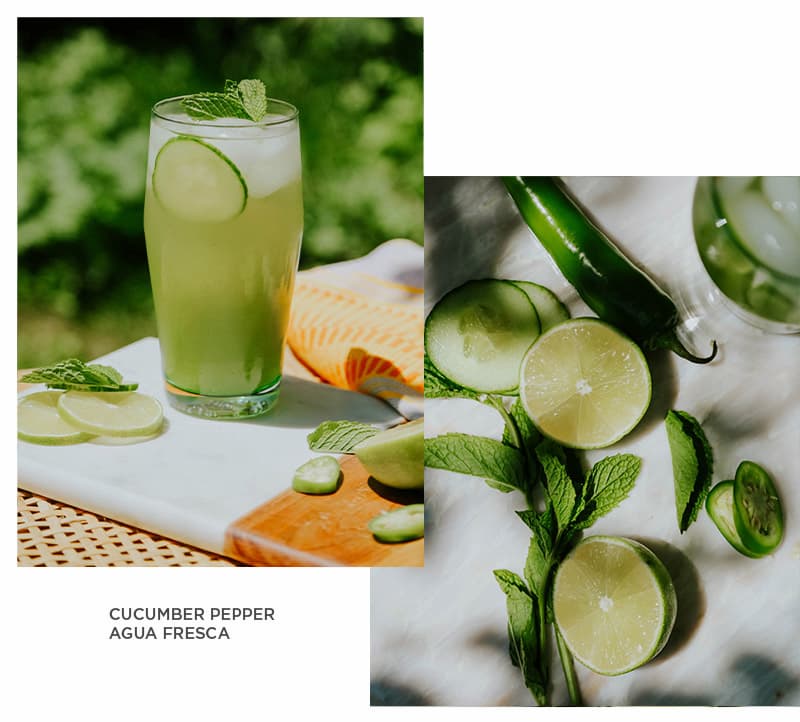 Cucumber Pepper Agua Fresca