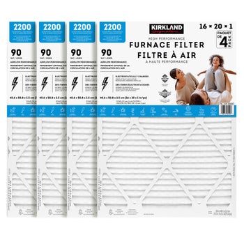 Kirkland Signature 2200 High Performance Furnace Filters, 4-pack