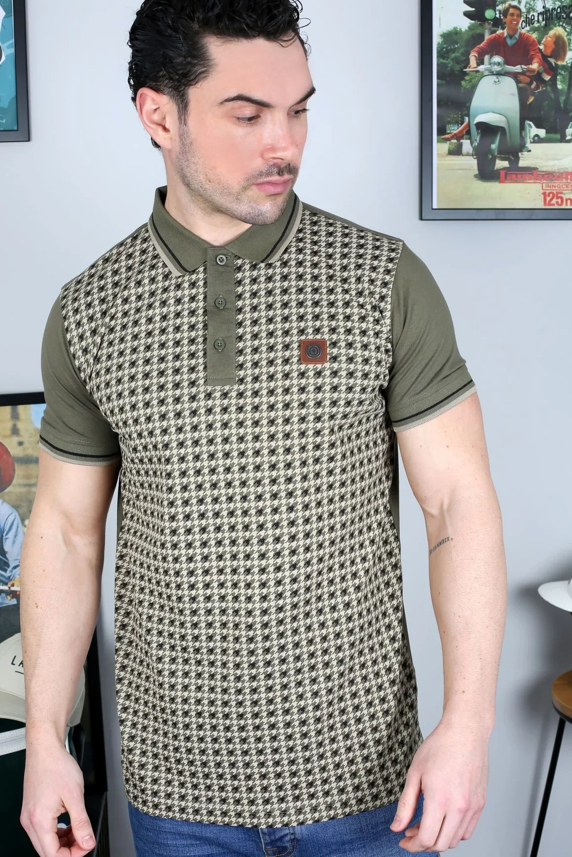 Houndstooth Polo