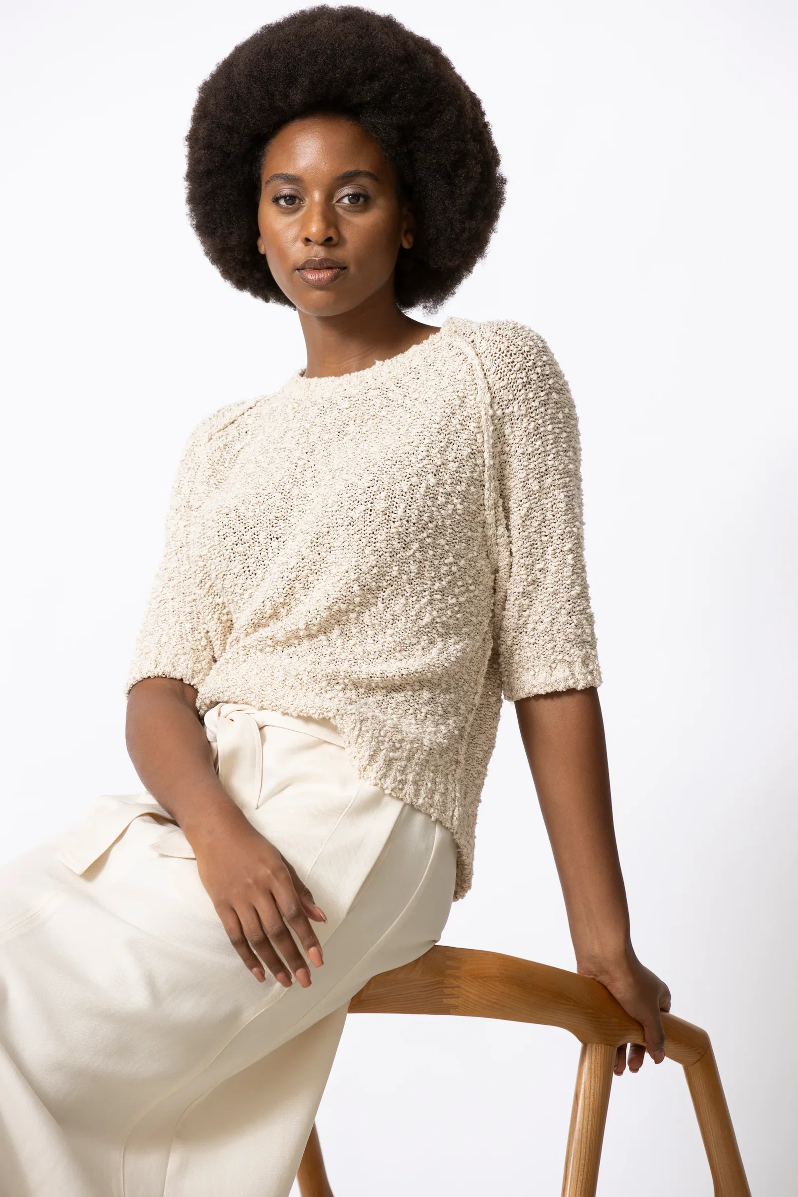 Image of LILA beige trui