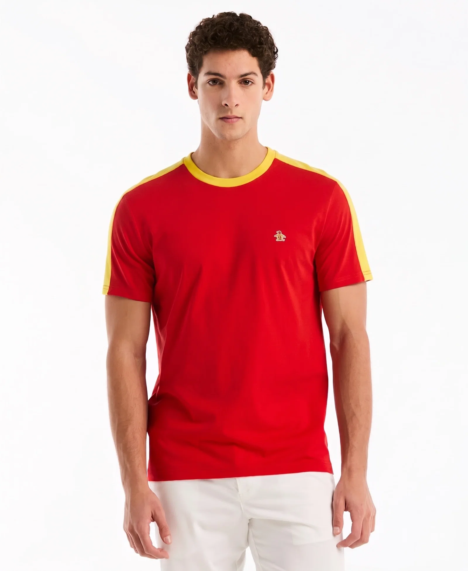 Image of Color Block Cotton Tee Spain Edition