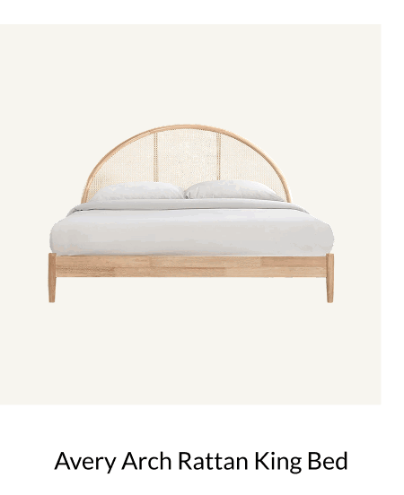 Shop Avery Arch Rattan King Bed
