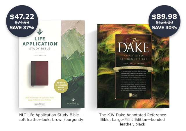 NLT Life Application Study Bible-soft leather-look | The KJV Dake Annotated Reference Bible, Large-Print Edition