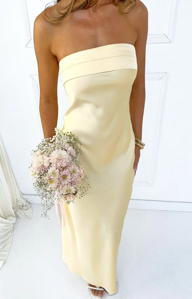 Image of Maiah Yellow Maxi Dress
