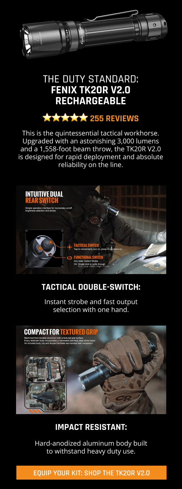 TK20R V2 - TACTICAL LIGHTS THAT PERFORM UNDER PRESSURE