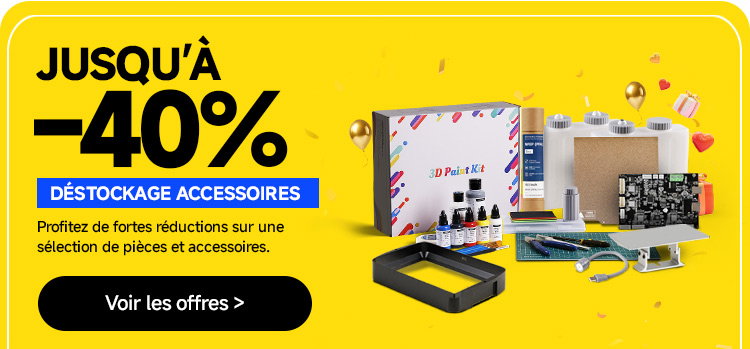 JUSQU’À –40 % DÉSTOCKAGE ACCESSOIRES